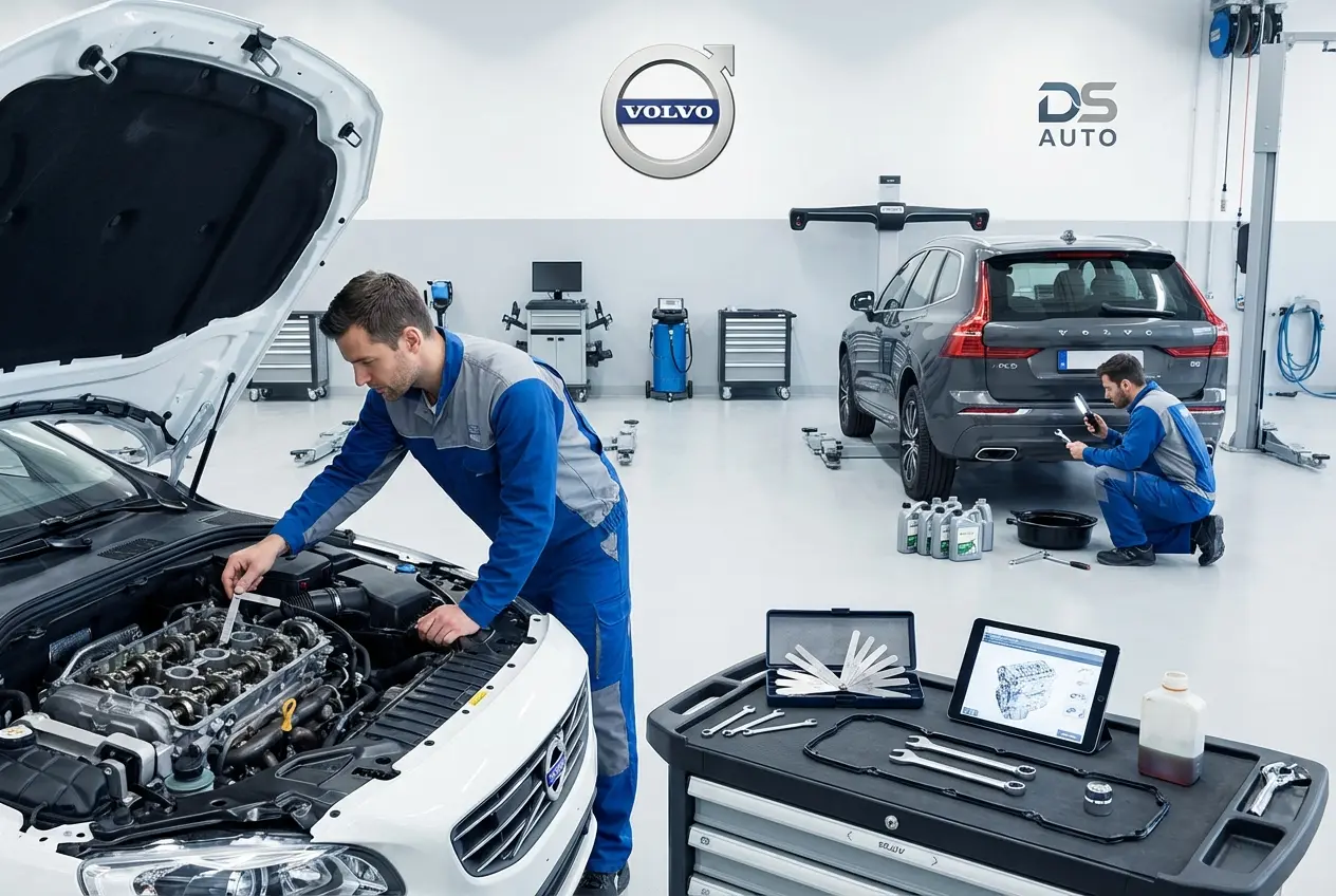 Проверка и регулировка зазоров клапанов двигателя Volvo в автосервисе DS Auto в Жуковском
